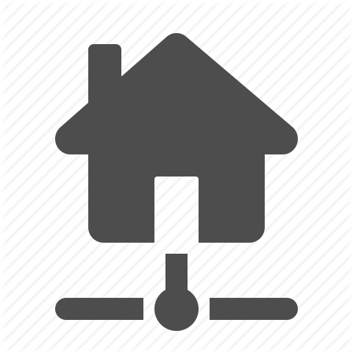 Connection, Data, Home, House, Network, Node Icon