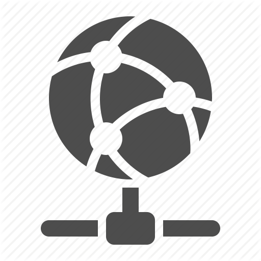 Connections, Data, Globe, Network, Node Icon