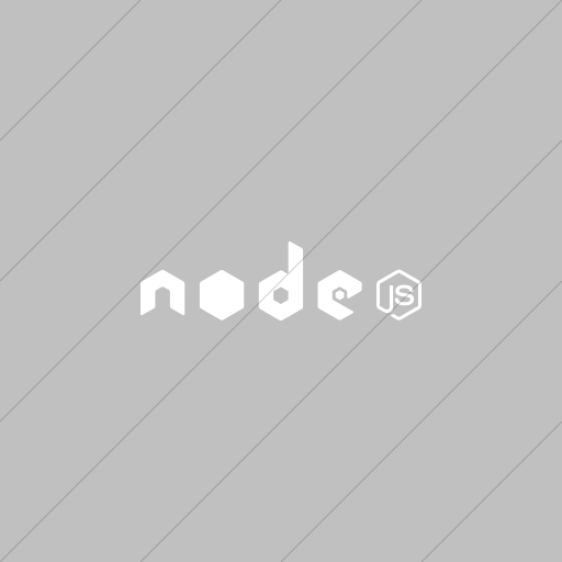 Flat Square White On Silver Raphael Node Js Icon