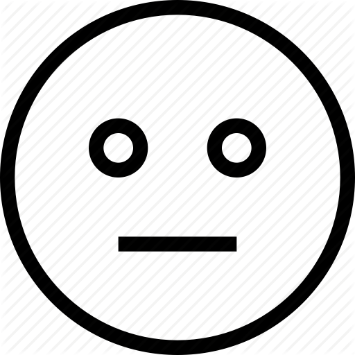 Face, Fine, Neutral, Normal Icon