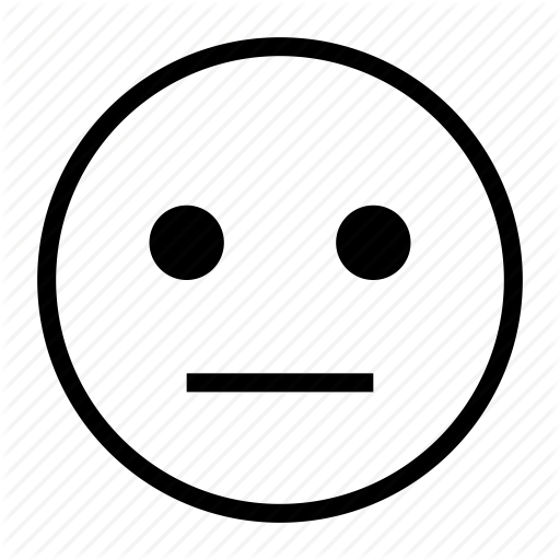 Emoji, Emoticon, Face, Neutral, Normal Icon