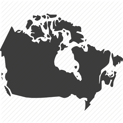 Canada, Countries, Country, Location, Map, North America Icon