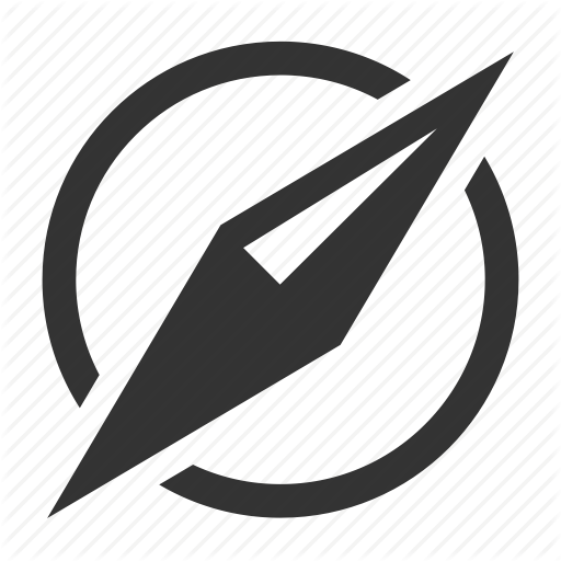 Compass, Direction, Location, Map, Navigation, North, South Icon