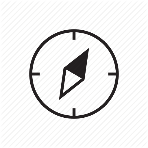 Compass, East, North, South, Travel, West Icon