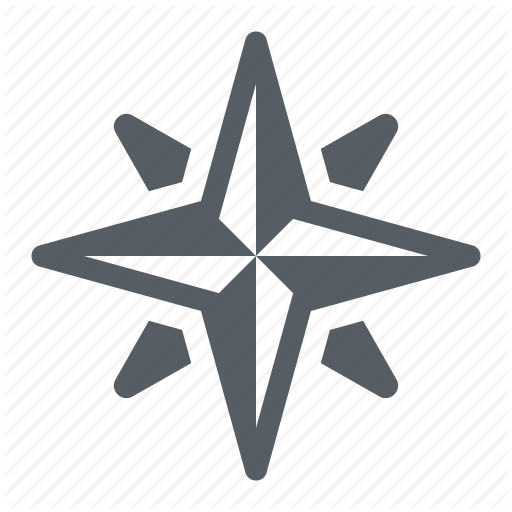 Compass, Map, Nautical, Navigation, North, Star Icon