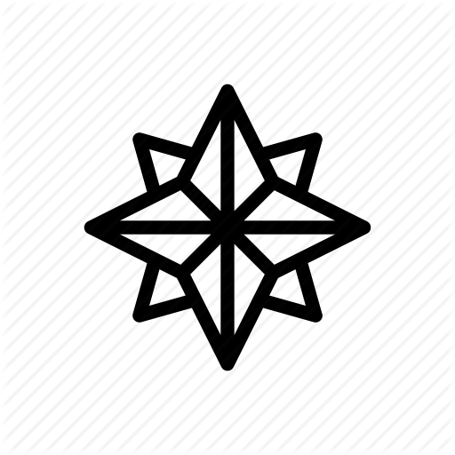 Christmas, Compass, Decoration, Navigation, North, Pole, Star Icon