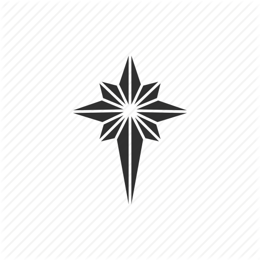 Christmas Star, Christmas Tree, Glow, North Star Icon