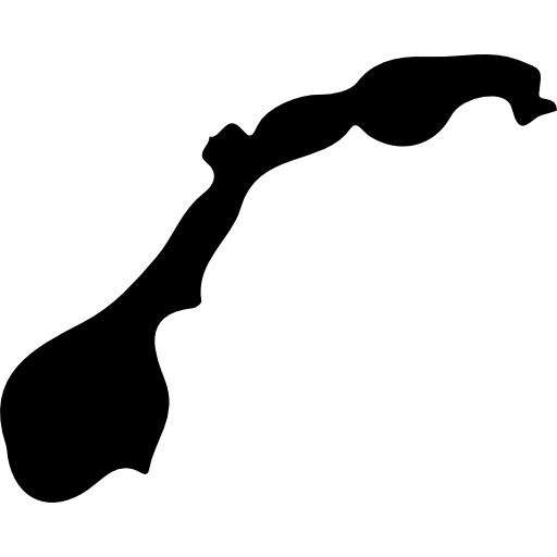 Norway Country Map Silhouette Icons Free Download