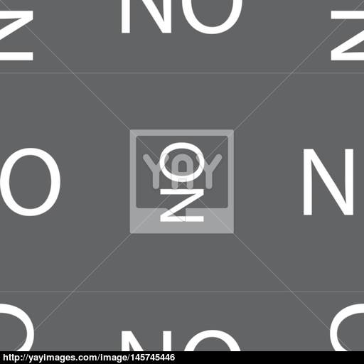 Norwegian Language Sign Icon No Norway Translation Symbol