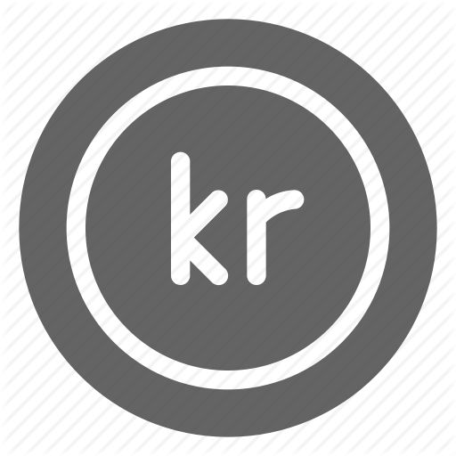 Currency, Danish, Krone, Norway Icon