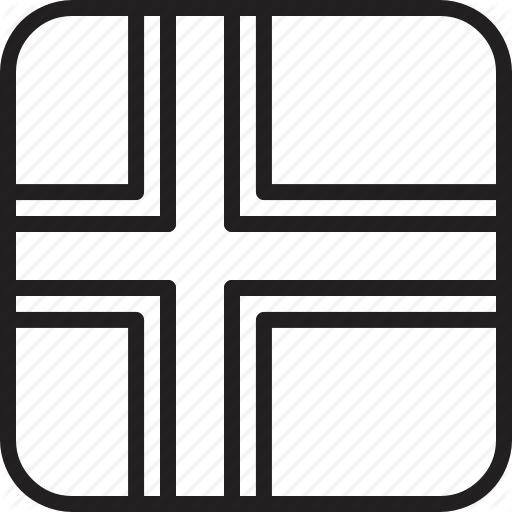 Flag, Iceland, Norway Icon