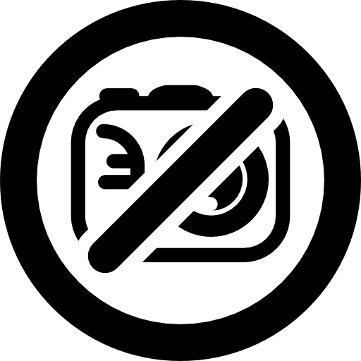 Photo Cameras Not Allowed Symbol Of Prohibition