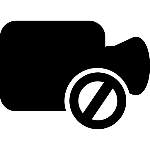 No Video Recording Icons Free Download