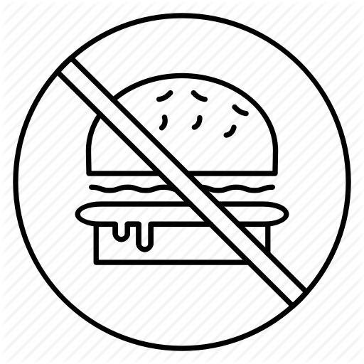 Banned, Block, Burger, Notallowed, Stop Icon