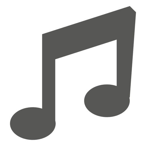 Flat Musical Note Icon