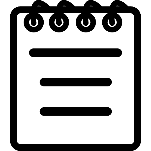 Notebook Of Spring With Message Text Lines Icons Free Download