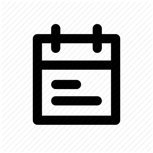 App, Basic, Calendar, Notes, Organizer, Page, Schedule Icon