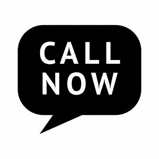 Buy Online, Call Now, Speech Bubble Icon