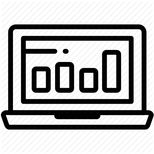 Business, Chart, Finance, Investment, Laptop, Payment, Statistics Icon