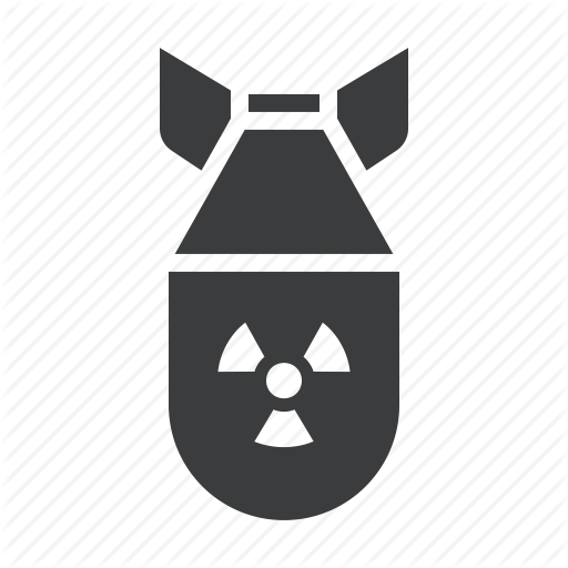 Ammunition, Bomb, Explosive, Nuclear, Radioactive, War, Weapon Icon