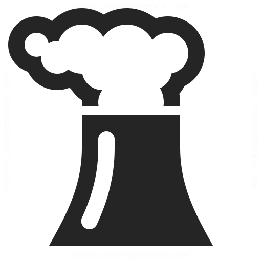 Cooling Tower Smoke Icon Iconexperience