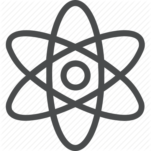 Atom, Nucleus, Science, Technology Icon
