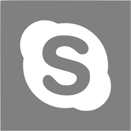 Gray Skype Icon