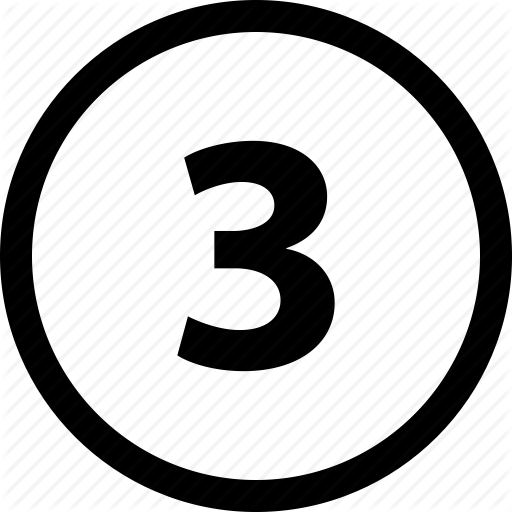 Menu, Navigate, Number, Options, Three Icon