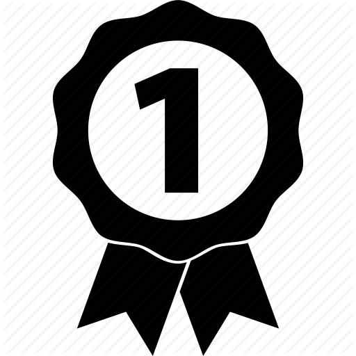 Achievement, Badge, Number, One, Prize, Sport, Winner Icon