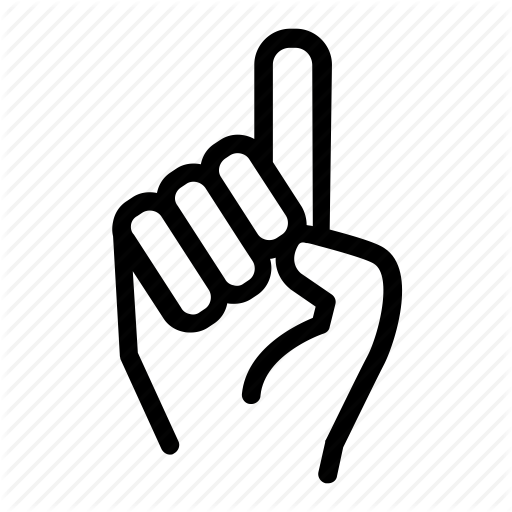 Transparent Finger Number One Transparent Png Clipart Free