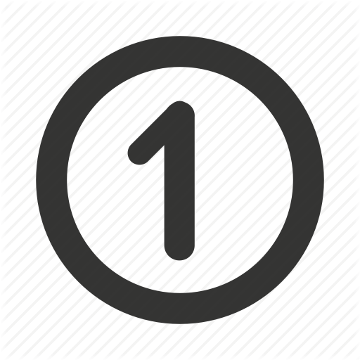 Count, Number, One Icon