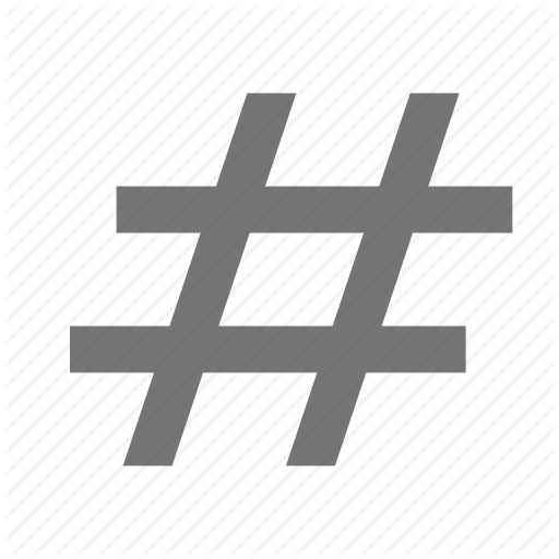 Hashtag, Number Sign, Pound Icon