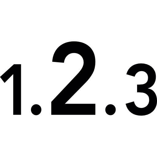 Numbering Signs Icons Free Download