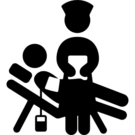 Nurse Attends To A Patien Icons Free Download