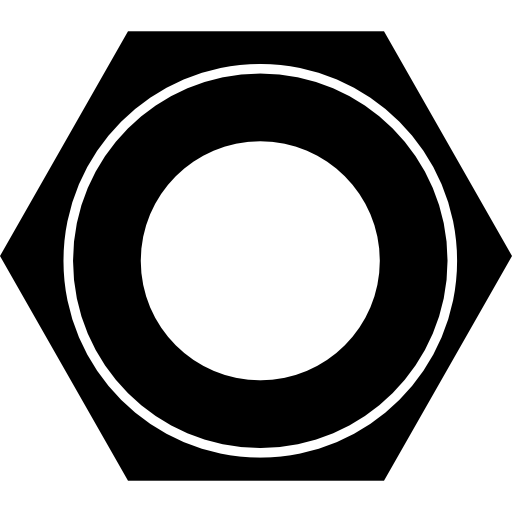 Hexagonal Nut Tool Icons Free Download