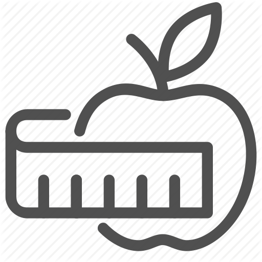 Apple, Diet, Food, Health, Measure, Nutrition Icon