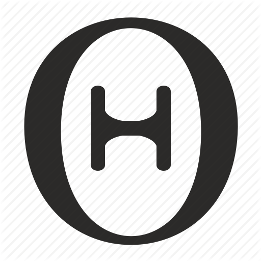 Alphabet, Greek, Letter, O Icon