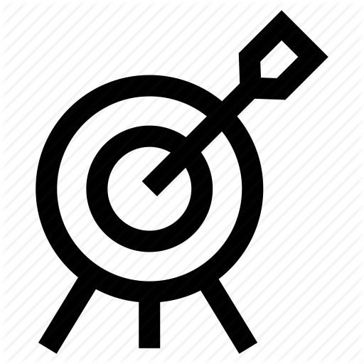 Arrow, Bullseye, Mark, Objective, Target Icon