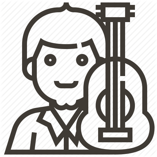 Avatar, Guitar, Man, Musician, Occupation Icon