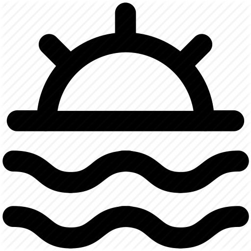 Beach, Ocean, Sea, Seaside, Seaview, Sun, Sunset Icon