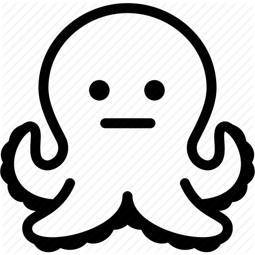 Emoji, Emotion, Expression, Face, Feeling, Neutral, Octopus Icon