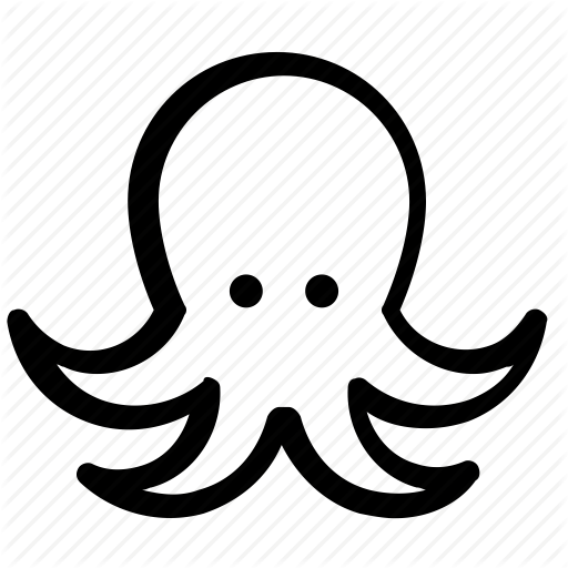 Animal, Ocean, Octopus Icon