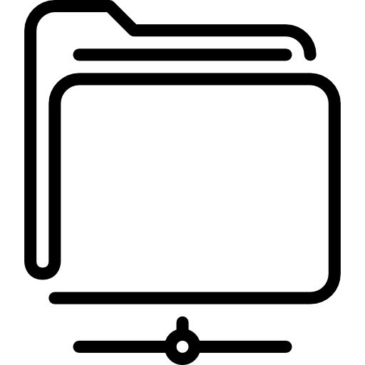 Folder Flat Black Icon