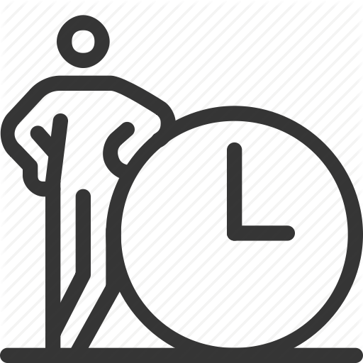 Clock, Deadline, Office, Stickman, Time Shift, Timer, Work Hours Icon
