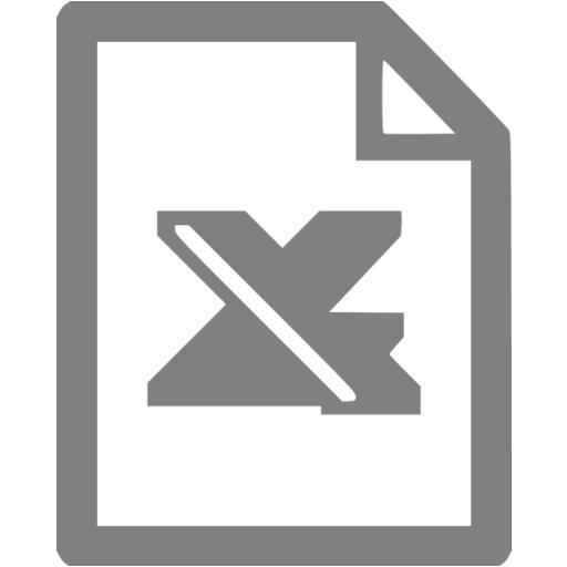 Gray Excel Icon