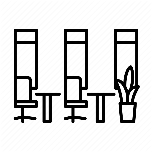 Coworking, Office, Serviced Office, Space Icon