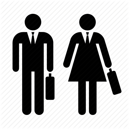 Business, Businessman, Businesswoman, Man, Office, Woman, Worker Icon