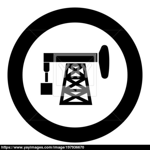 Petroleum Pump Icon Black Color Vector Illustration Simple Image