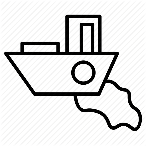 Fuel, Oil Spill, Oil Waste, Shipping, Water Pollution Icon