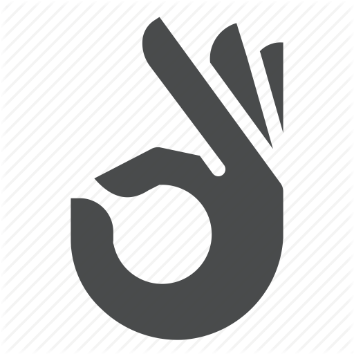 Gesture, Hand, Ok, On Point Icon